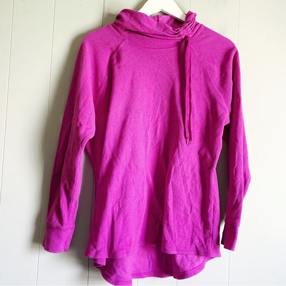 C9 by CHAMPION Active Oversized Drawstring Mock-neck Pullover Fleece Top L